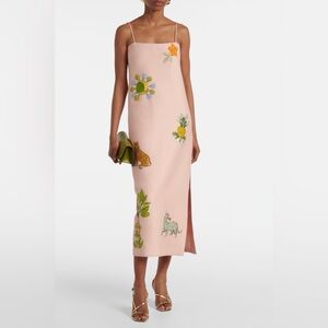 Alemais Hazel Printed Linen-Blend Maxi Dress